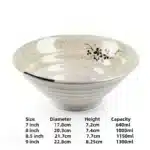 Melamine Noodle Bowl Household Plastic Tableware Restaurant Commercial Ramen Salad Bowl Thickened Not Easily Broken Soup