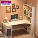Large Computer Desk Bookshelf Corner Desks Home Desktop Computer Table L-shaped Long Writing Desks Double E-sports Gaming