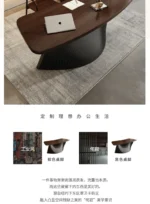 Asthetic Manager Executive Desk Modern Luxury Designer Workstation Office Table Conference Black Mesa De Escritorio Home