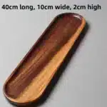 Walnut Wood Tray Tableware Rectangle Dessert Plate Food Serving Plate Coffee Tea Plate Tray Japanese-style Snack Fruit Tray