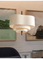 Japanese Wabi Sabi Cloth Ceiling Chandelier For Living Room Island Bedroom LED Pendant Light Modern Home Decor Lighting