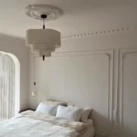 Nordic Minimalist Wabi Sabi Fabric Chandelier Living Dining Room Bedroom Pendant Light Home Indoor Lighting Hanging Lamp