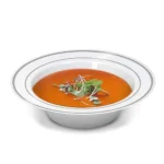 20PCS Disposable Tableware Plastic Salad Soup Bowl High-end Heavy Duty Phnom Penh Banquet Disposable Dessert Plate