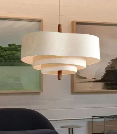 Japanese Wabi Sabi Cloth Ceiling Chandelier For Living Room Island Bedroom LED Pendant Light Modern Home Decor Lighting