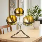 Stainless Steel Oblique mouthed Sauce golden Bowl rack Hot Pot Buffet Seasoning basket Jar dish Container Salad Spherical