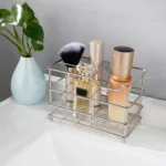 Bathroom Toothbrush Holder Stainless Steel Black Sliver Tooth Brush Holder Toothpaste Holder Stand Bathroom Organizer