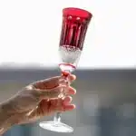 Crystal Flute Champagne Glasses Multicolor Wine Glass Cup Handmade Hand Carved Edo Kiriko Wedding Gift With Gift Box 1PC
