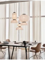 Wabi Sabi Pendant Lamps Rice Paper Chandelier Japan Style Hanging Light for Ceiling Living Room LED Light Room Decor Lustre