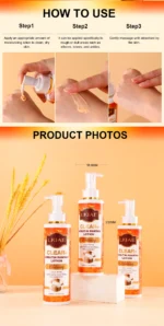 LKIAE Clear Arbutin Pawpaw Whitening Body Lotion, Moisturizing Cream, Improve Rough Skin, Remove Dark Spots, Melanin