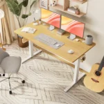 JHK Electric Standing Computer Desk Height Adjustable Workstation Ergonomic Work Table with Metal Frame For Home Office