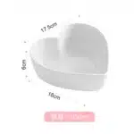 Heart Shaped Bowl Love Heart Ceramic Steamed Egg Bowl Candy Color Dessert Salad Plate 7 Inch Cake Fruit Plate Kitchen
