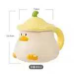 Cartoon Duck Mug Underglaze Color Mug Original Coffee Cups Ceramic Cup Drinkware Cute Mugs Cup for Tea Personalized Gift
