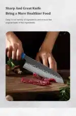1-4 PCS Kitchen Knife set Damascus Steel Japanese chef Knife Santoku Knife Nakiri Knife kiritsuke knife Stable wood Handle