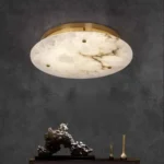 Modern natural marble ceiling lamp luxury home decoration room ceiling chandelier Nordic bedroom dining room Corridor