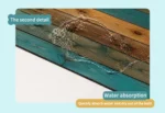Vintage Reclaimed Wood Diatomite Bath Mat Super Absorbent Quick-Dry Non-slip for Bathroom Floor – close-up detail