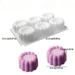 Silicone Mousse Cake Mold Square Flower Easy Using Non-stick Chocolate Dessert Baking Mold for Cake Decorating DIY Bakeware Tool - Image 9