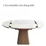 Slate Extendable Round Dining Table
