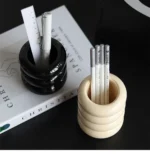 Pure Color Pencil Pen Organizer Brush Cosmetics Storage Box Desk Stationery Organizer Pen Holder Desk School Office Supplies
