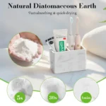 Luxspire Toothbrush Holder Fast Drying Tooth Brush Holder for Bathroom Diatomite Electric ToothBrush Toothpaste Organizer