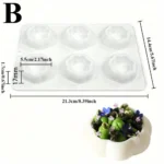 Silicone Pudding Cup Mold Chocolate Mousse and Cake Decorating Tools Bakeware Dish Muffin Pan Non-Stick Baking Supplies - Image 14