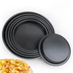 5/6/7/9 Inch Non-Stick Pizza Trays Round Pizza Pan Plate Mold Carbon Steel Baking Oven Tool Baking Mould Tray Bakeware - Image 2