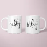 1Pcs Hubby/Wifey Mug Wedding Gift Couple's Accessories Coffee Cup Home Desktop Decoration Engagement Bride Groom Supplies Mr