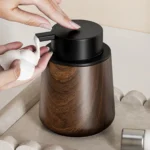2Pcs/set Hand Soap and Toothbrush Holder Cup, Bathroom Accessories Sets Foam Soap Dispenser and Wash Cup – side view