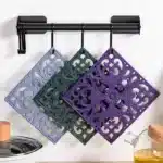 3pcs Silicone Placemats Square Heat Resistant Mats Placemat Kitchen Tableware Mat Hot Pots and Pans Coaster Kitchen
