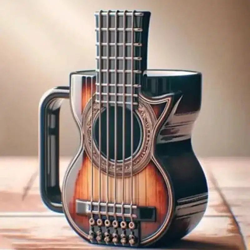 New Unique Musical Instrument Coffee Mug Creative 3D Saxophone Violin Cup Novel Mugs Milk Cup High-End Gift Desktop Ornaments