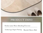 Bathroom Carpet Non-slip Strong Absorbent Floor Mats Home Decor Beige Stripes Bath Mat Toilet Entrance Area Rug Alfombra De