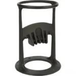 Professional wood splitter tool with ergonomic handle on a log