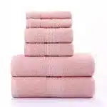 6PCS / 3PCS Luxury Lace Embroidered Cotton Towel Set Bath Towels Face Towel Hand Towel Washcloths Quick Dry Soft Terry