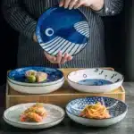 Japanese Ceramic Plate Household Turnip Plate Deep Plates Shallow Plate Turnip Dish Restaurant Hotel Creative Tableware