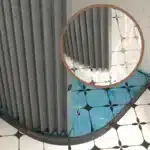 Toilet Non-porous Corner Magnetic Folding Invisible Shower Curtain Waterproof and Mildew-proof Thickened Shower Partition