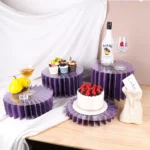 5pcs Buffet Riser Dessert Table Display Set White Cardboard Display Stands for Party Birthday Drink Collectibles Jewelry Show - Image 31