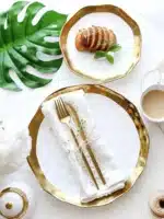 11-inch Gold-plated Western Steak Pasta Plate High-grade Frosted Fruit Salad Dessert Breakfast Plate 8-inch Restaurant