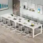 Tribesigns Modern Computer Desk Large Office Desk Computer Table Study Writing Desk Workstation for Home Office – side view
