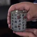 Chinese Jingdezhen Blue and White Porcelain Tea Cup, Small Tea Bowl, Ceramic Teacup, Coffee, Beer, Wine Mug, Household