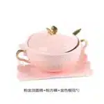 Embossed Ceramic Dessert Soup Bowl White Stew Cup Luxury Gold-plated Exquisite Soup Cup Porridge Bowl Tableware Kitchen