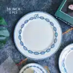 European Ceramic Western Dinner Plate Set, Steak Plate, Coffee Salad Tray, Dinnerware, Full Set, Simple Design, 10 ", 4 Pcs