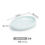 Melamine Imitation Porcelain Small Plate Korean Disc Restaurant Tableware Creative Small Bowl – angled view