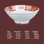 Melamine Noodle Bowl Household Plastic Tableware Restaurant Commercial Ramen Salad Bowl Thickened Not Easily Broken Soup