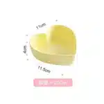 Heart Shaped Bowl Love Heart Ceramic Steamed Egg Bowl Candy Color Dessert Salad Plate 7 Inch Cake Fruit Plate Kitchen
