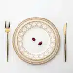 Delicate Bone China Bowl Saucer Luxury Gold-plated Dinner Plate Coffee Cup Hotel Restaurant Dinnerware Dinner Cooking Fish