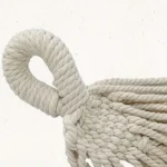 Bohemian Style Double Hammock with Tassels Canvas Fabric Thickened Ropes & Carrying Bag Max Weight Capacity for Outdoor