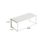 Simple Houseware Cabinet Organizer Shelf Kitchen Counter Shelves Kitchen Storage Spice Rack Stackable Metal and Engineered Wood - Image 10