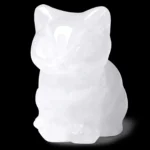 Obsidian Cat Crystal Figurines Cat Gifts Decor Gifts for Mom Women Men Lucky Cute Cat Statue Room Desk Decor - Image 8
