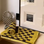 The new spell color restoring ancient ways the checkerboard long-staple cotton towel wash a face to face towel bath towel - Image 11