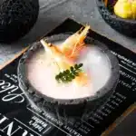 Planet Bowl Molecular Cuisine Creativity Imitation Volcano Stone Ball Place Round Smoke Cup Black Tableware – styled in a