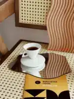 70ml White Cone Coffee Cup And Saucer Set Office Coffeeware Ceramic ESPRESSO Glass Cappuccino Mug Bone China Demitasse